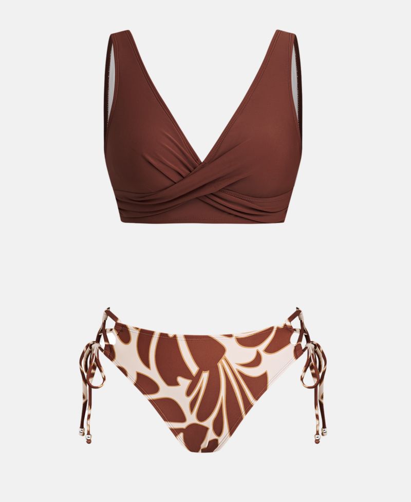 Women's Wide Strap Tie Side Bikini Set