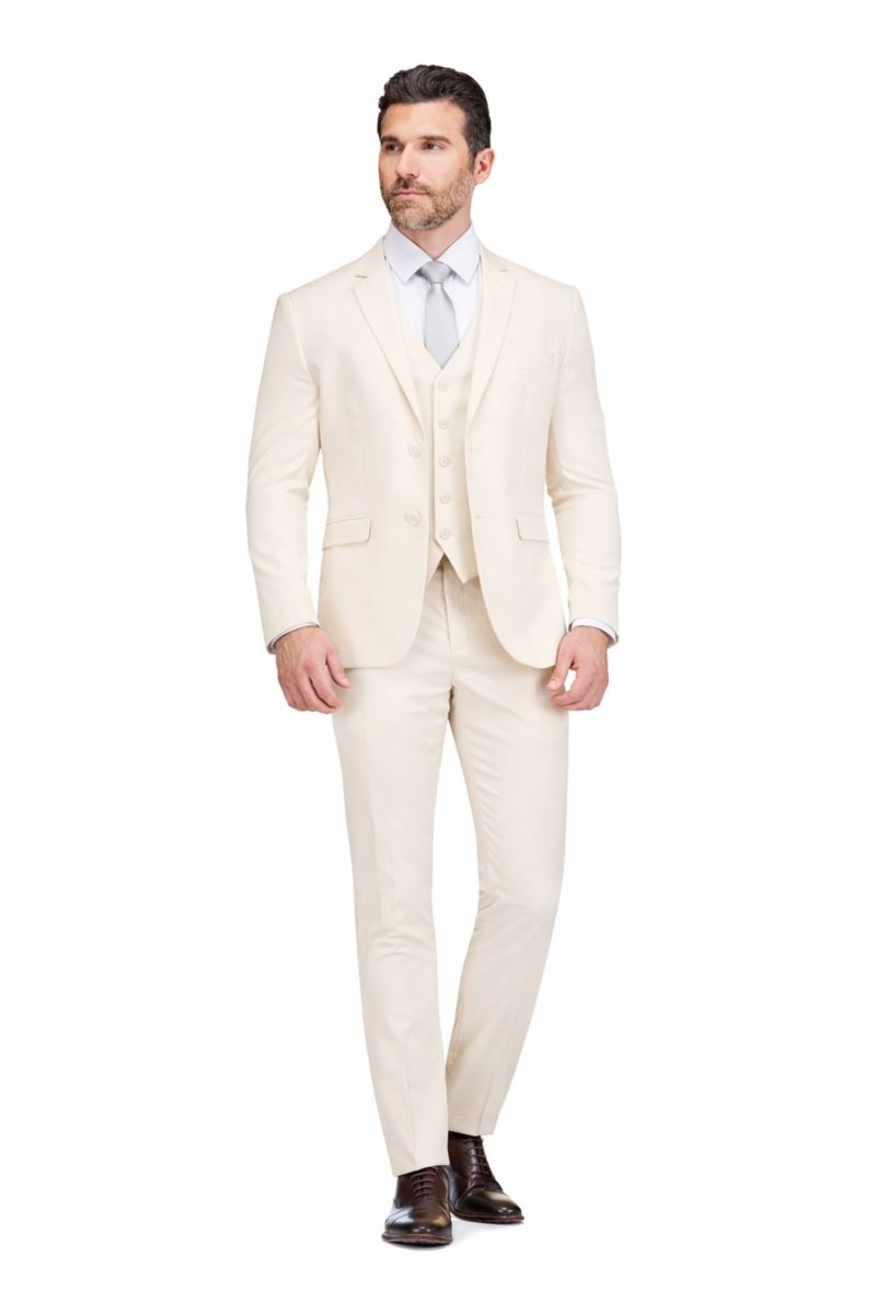 Men's 3-Piece Premium Vested 3-Piece Slim Fit Suit