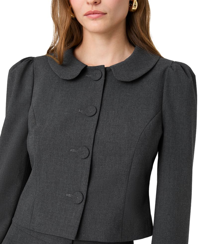 Women's Tavi Cropped Ruched-Sleeve Jacket