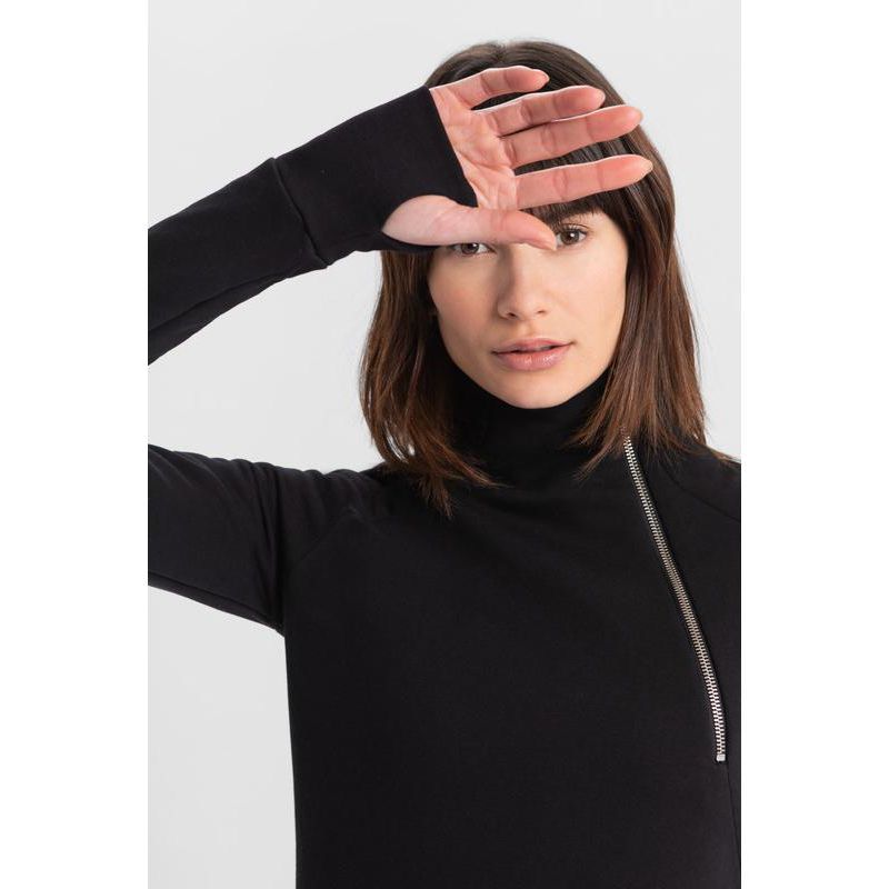 Women's Alani Long-Sleeve Turtleneck Zip Sweatshirt Dress