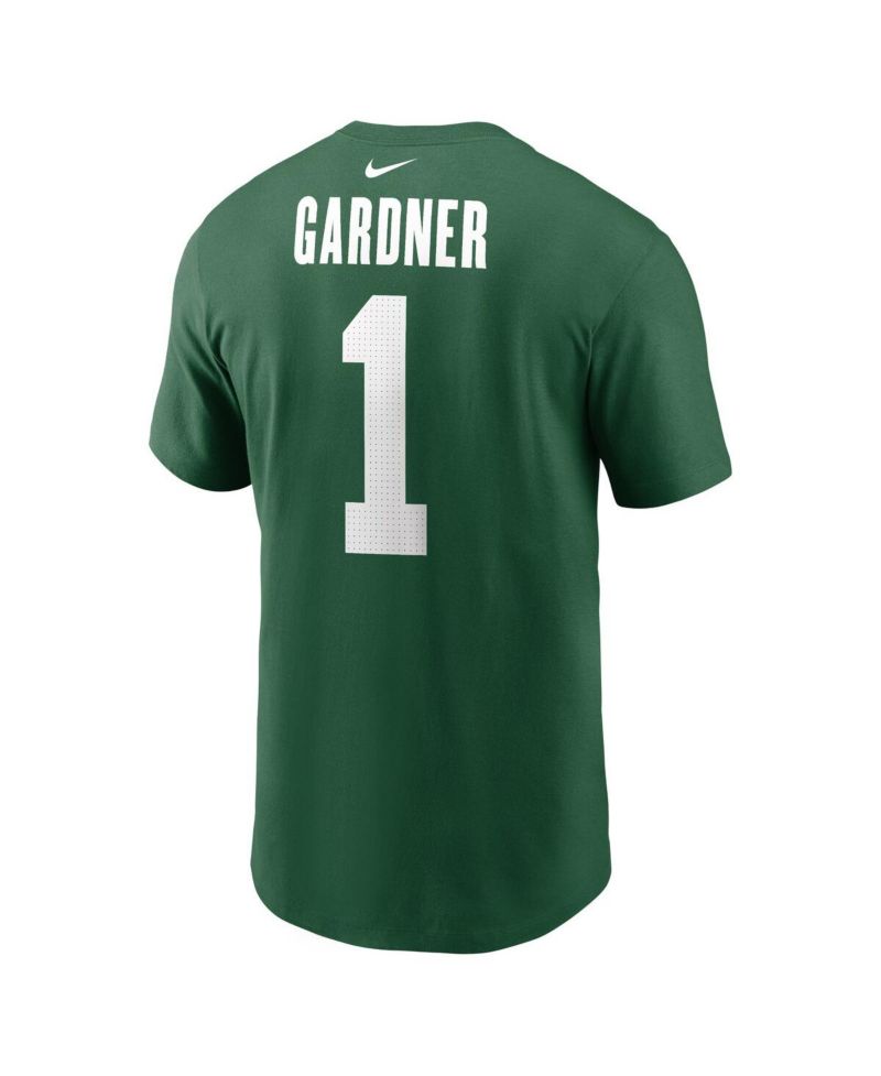 Men's Sauce Gardner Green New York Jets Name & Number T-Shirt
