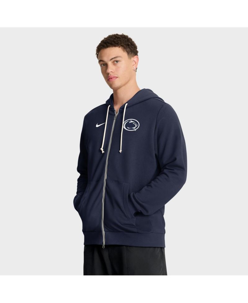 Men's Navy Penn State Nittany Lions 2025 Sideline Performance Full-Zip Hoodie
