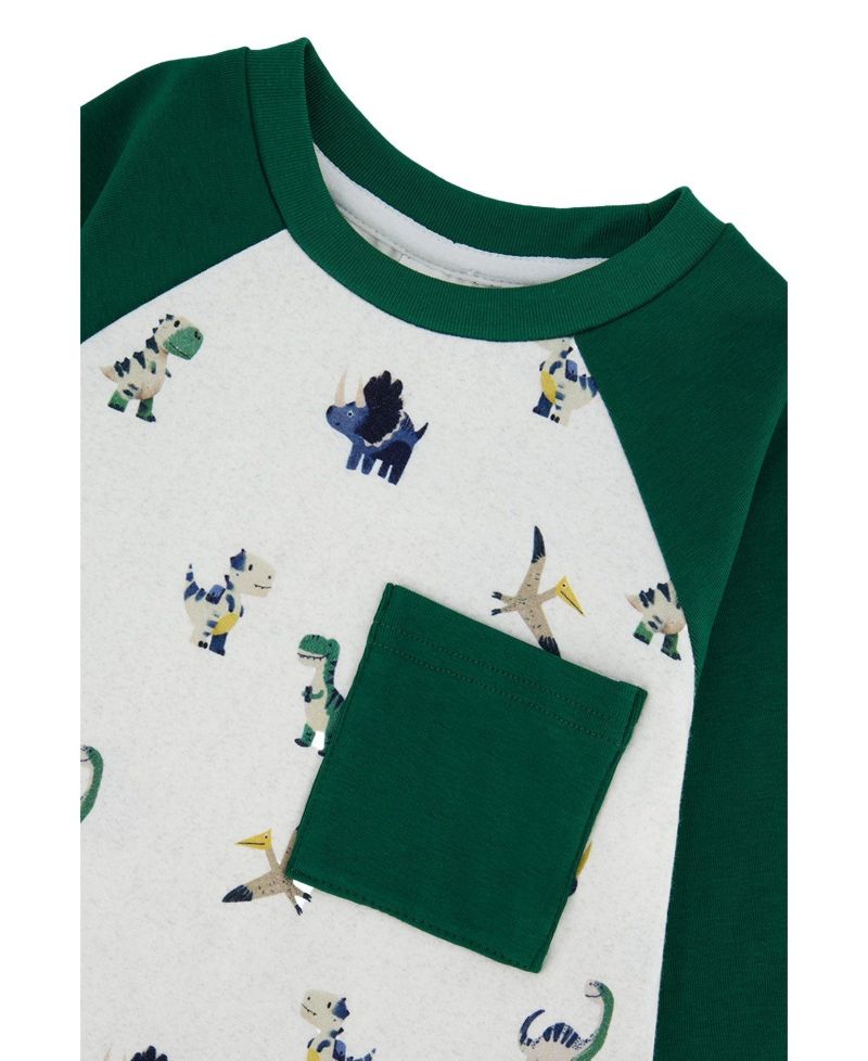Little Boys (6Y-8Y) Long Sleeve Raglan T-Shirt