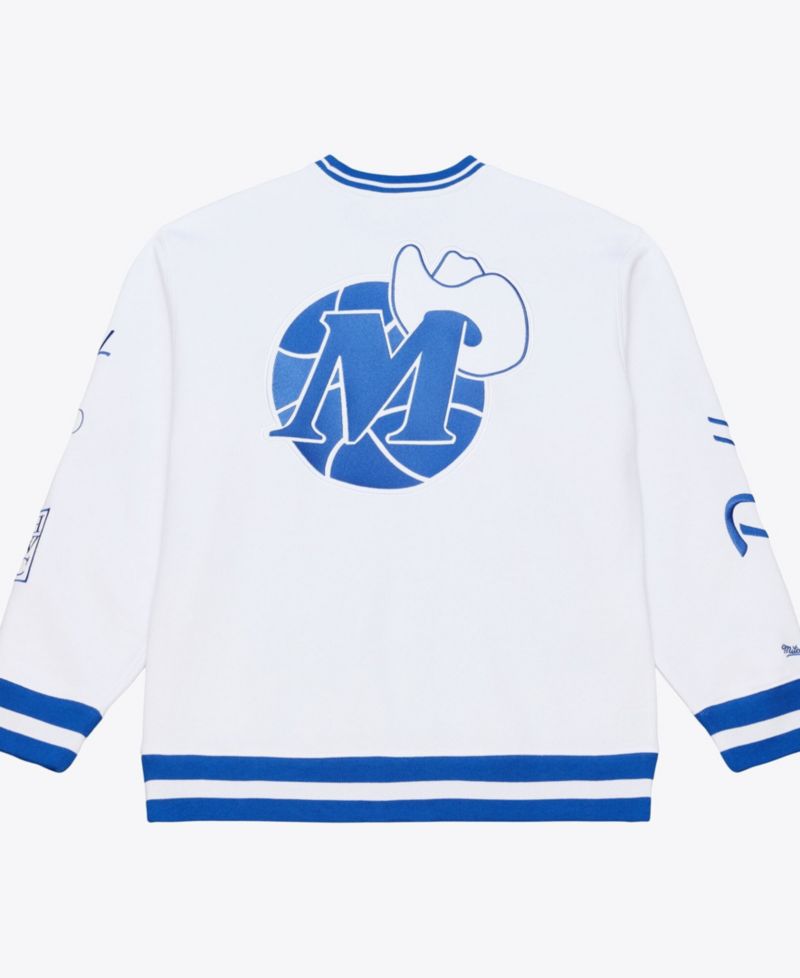 Men's White Dallas Mavericks Arctic Fleece Sweatshirt