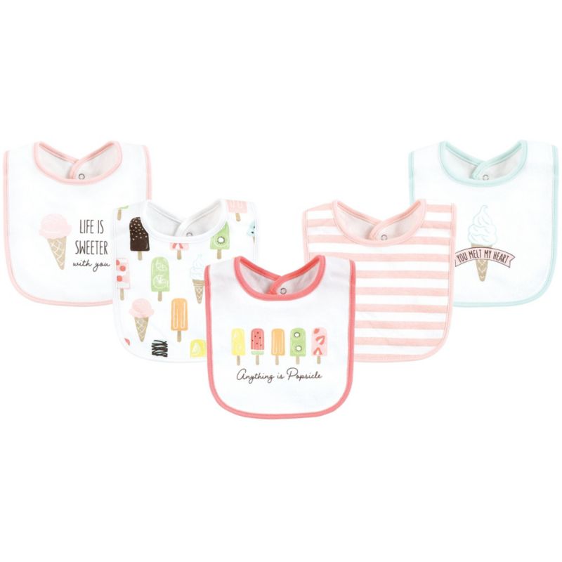 Girls Natural Cotton Bibs