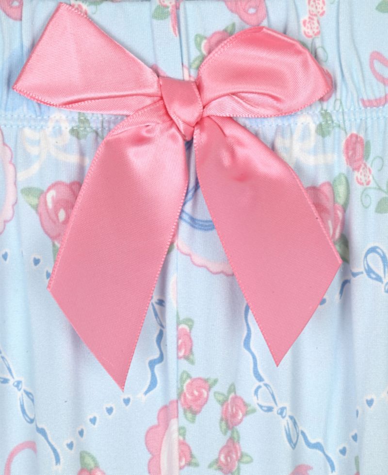 Girls' 7-16 Milky Print Coat Pajama with matching Scrunchie, 3-Piece Set