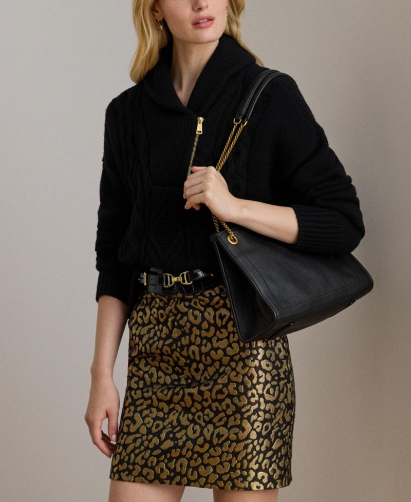 Bradley Pebbled Leather Small Tote Bag