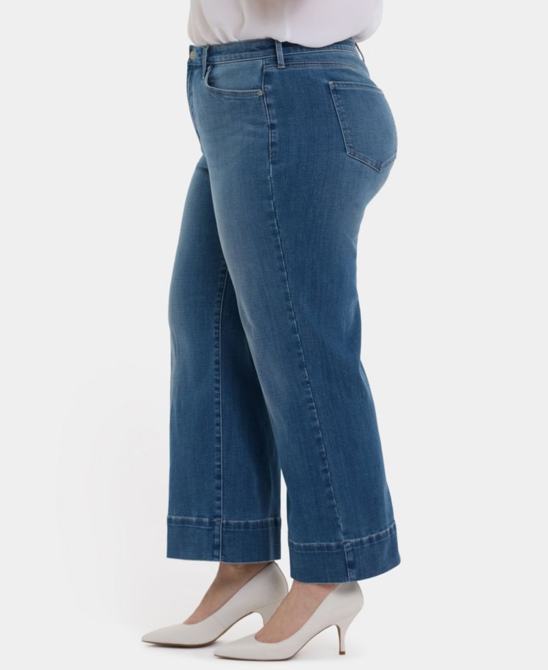 Plus Size Teresa Wide Leg Ankle Jeans