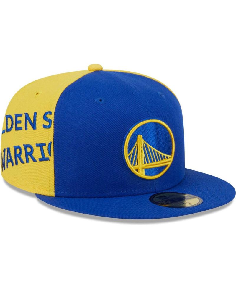 Men's Royal/Gold Golden State Warriors Gameday Wordmark 59FIFTY Fitted Hat