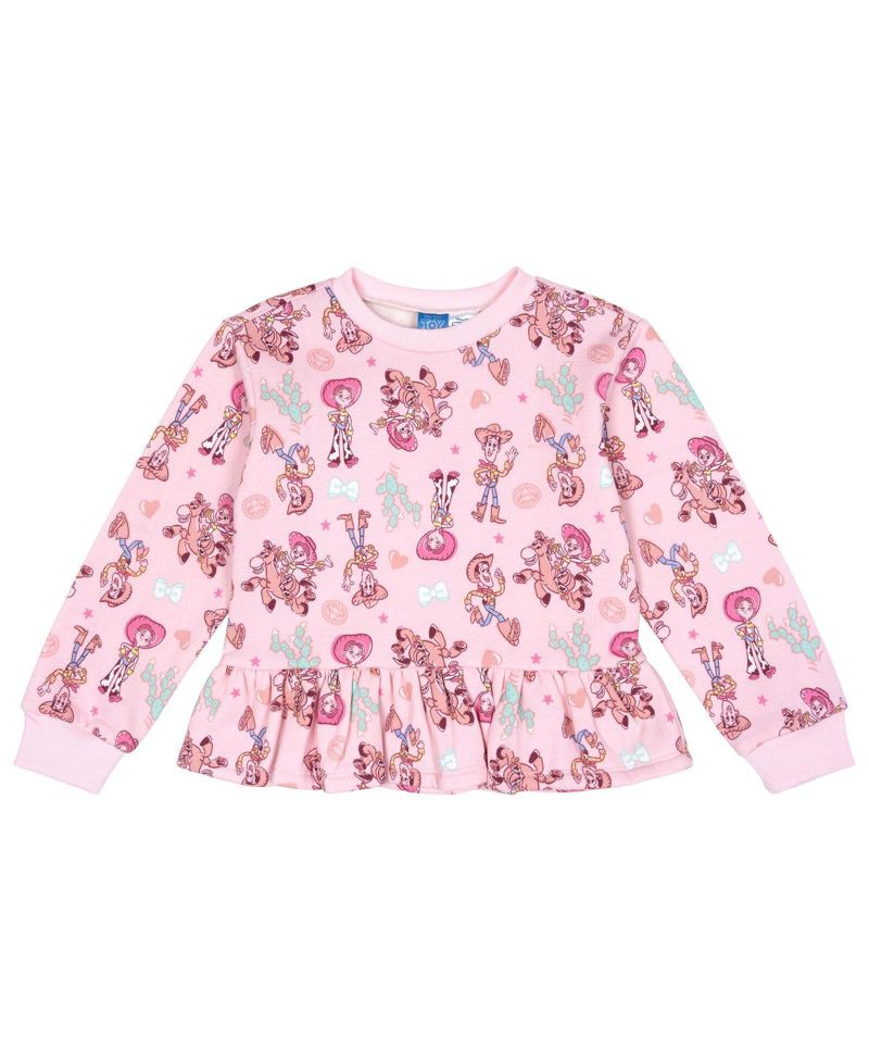 Little Girls Fleece Sweatshirt and Pants Set