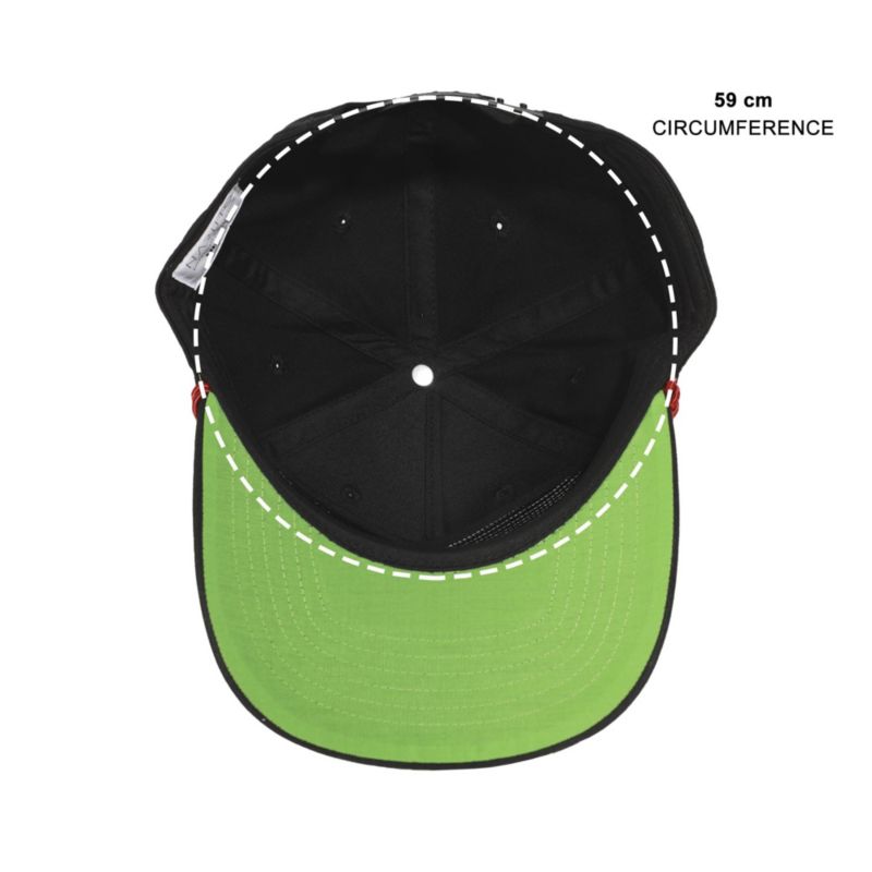 Men's Embroidered Akatsuki Cloud Black Retro Grandpa Snapback Hat