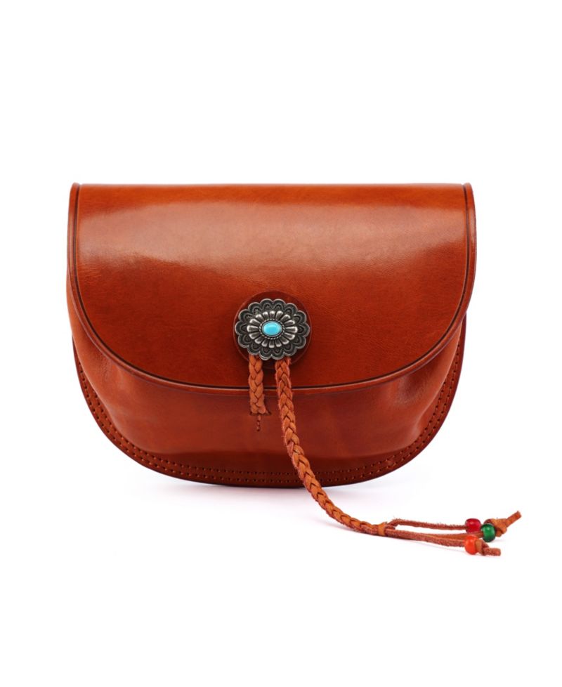 Women's Genuine Leather Garden Peony Crossbody