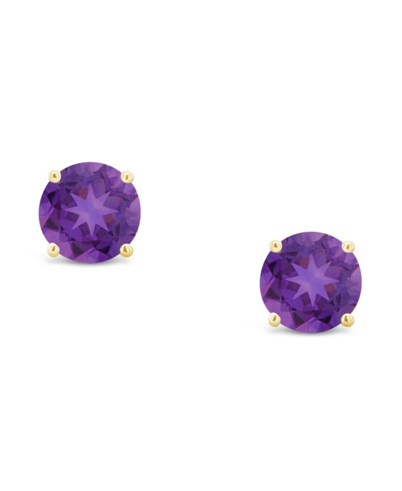Amethyst (9/10 ct. t.w.) Stud Earrings in 14K White or Yellow Gold