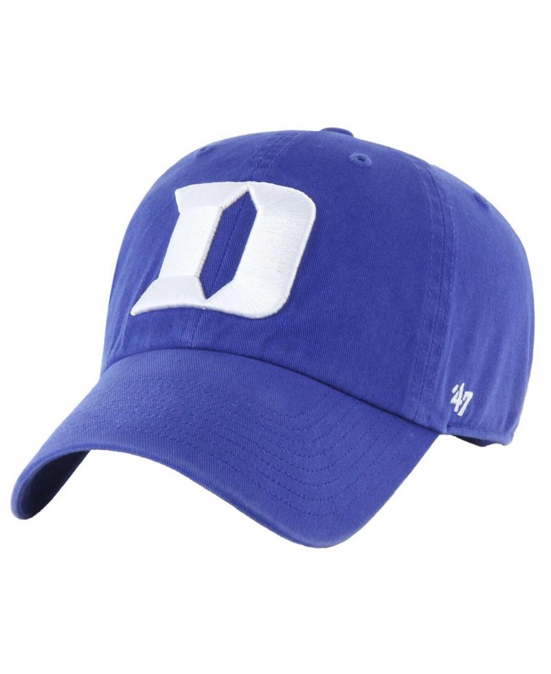 Men's Royal Duke Blue Devils Clean Up Adjustable Hat