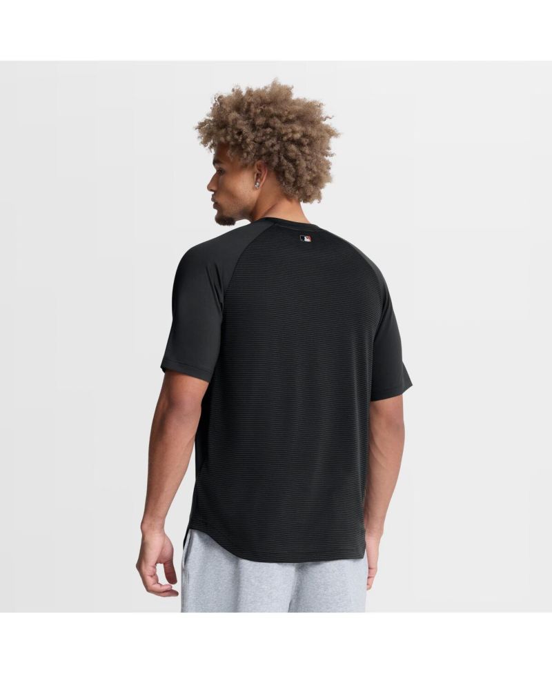 Men's Black Baltimore Orioles Authentic Collection Batting Practice Pre-Game Raglan Dri-FIT T-Shirt