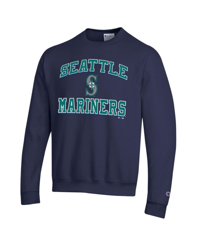 Men's Navy Seattle Mariners Heart & Soul Power blend Sweatshirt