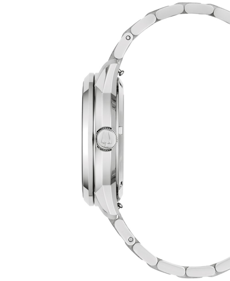 Men's Classic Sutton Automatic Silver-Tone Stainless Steel Bracelet Watch 40mm