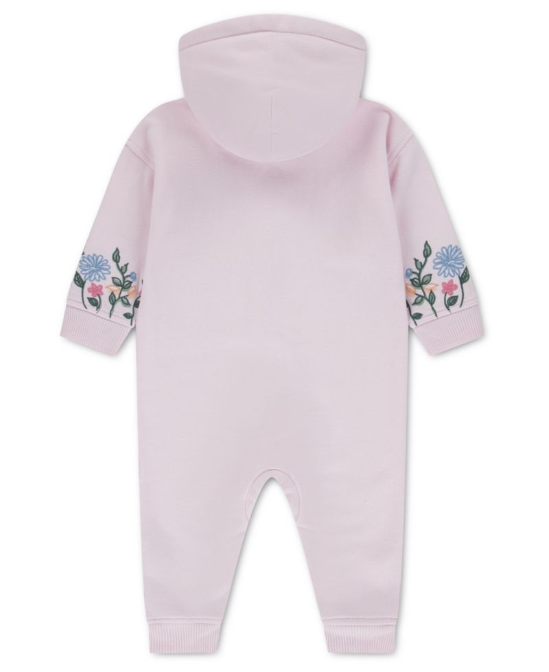 Baby Girls' Floral Hooded Coverall