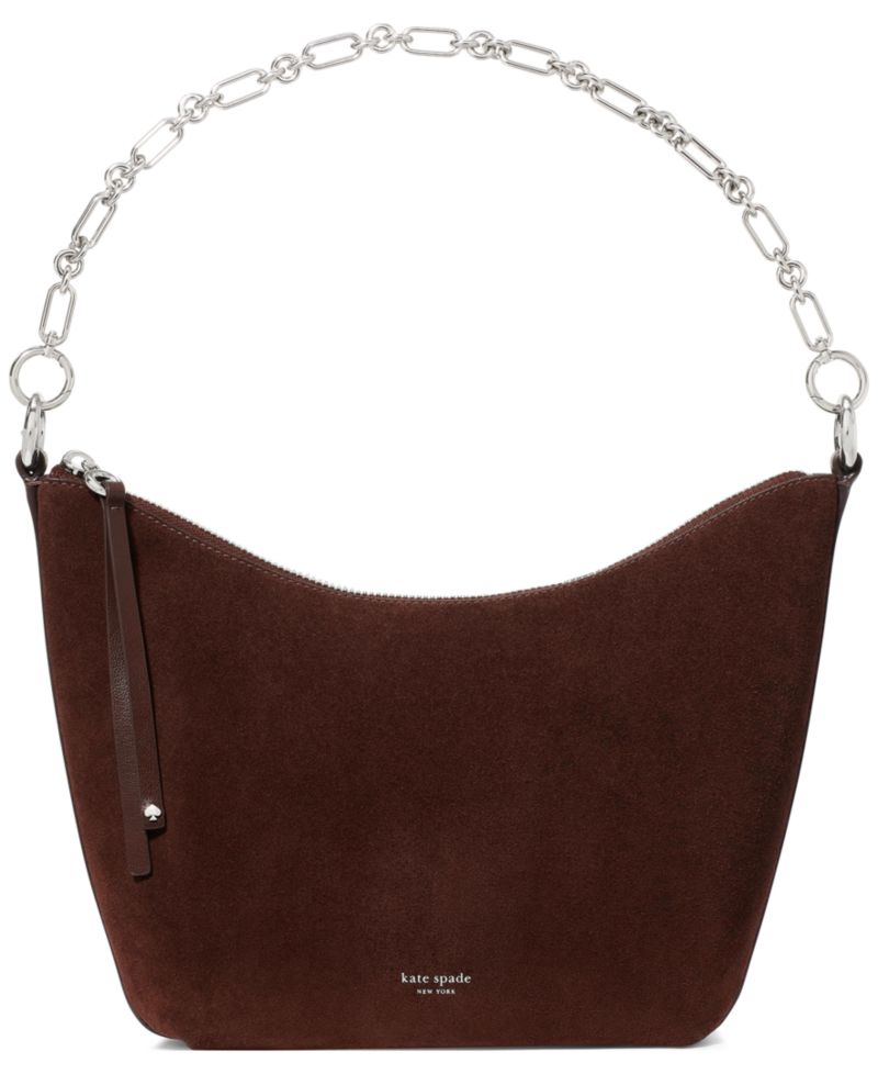 Halo Suede Small Chain Shoulder Handbag