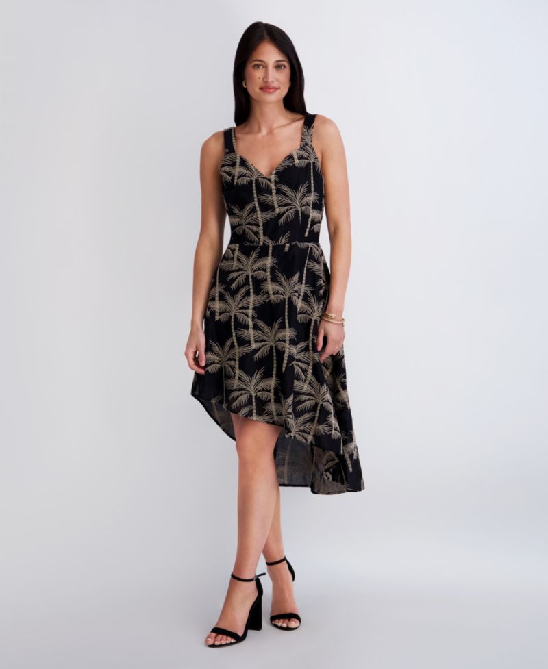 Women's Embroidered Woven Sleeveless Dress