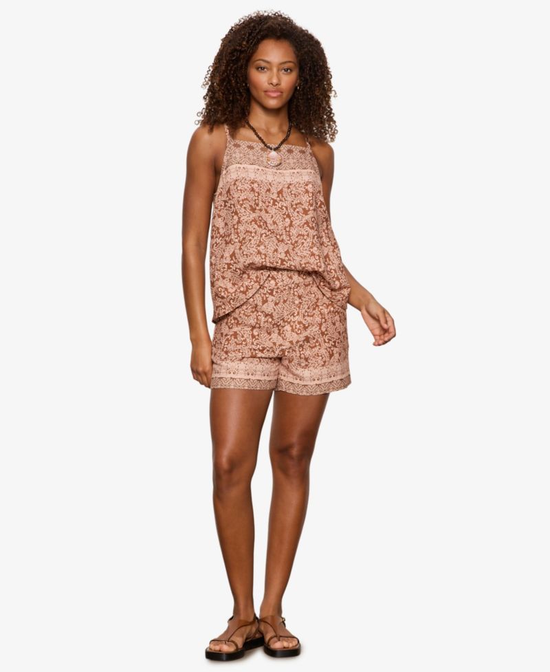 Women's Printed Mid-Rise Shorts