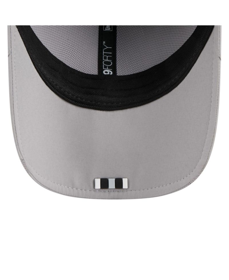 Men's Gray Las Vegas Raiders 2025 Sideline M-Crown 9FORTY Adjustable Hat