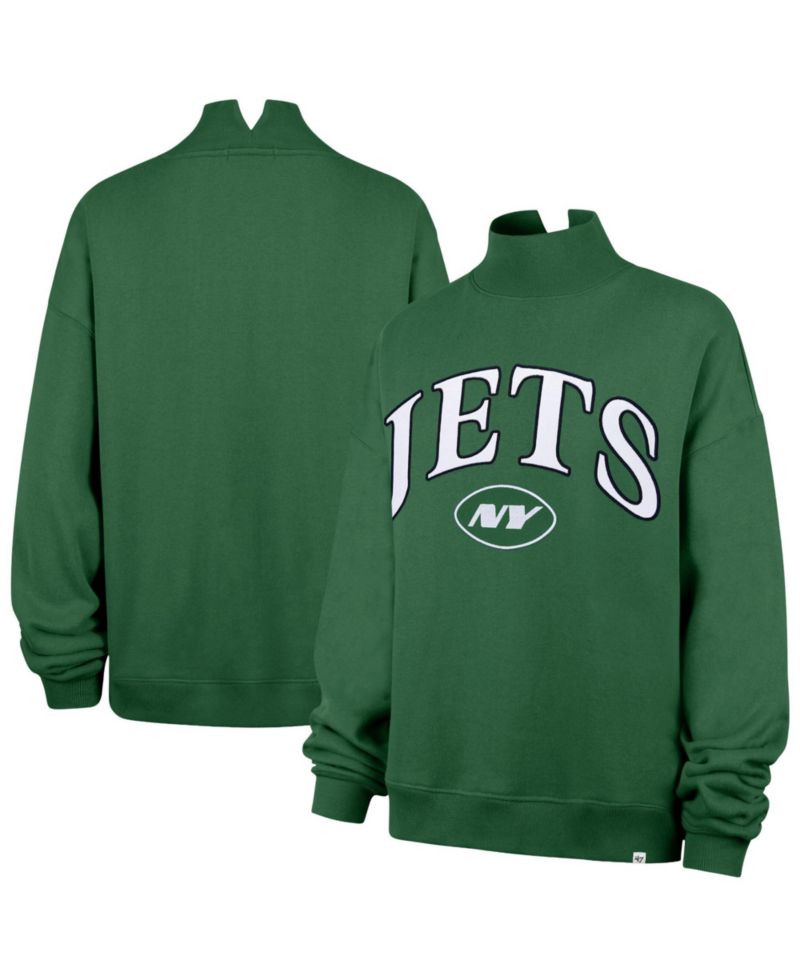 Women's New York Jets Vantage Mock-Neck Oversized Sweatshirt