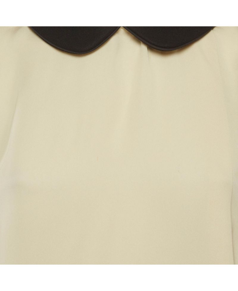 Women's Crepe Top with Contrast Collar