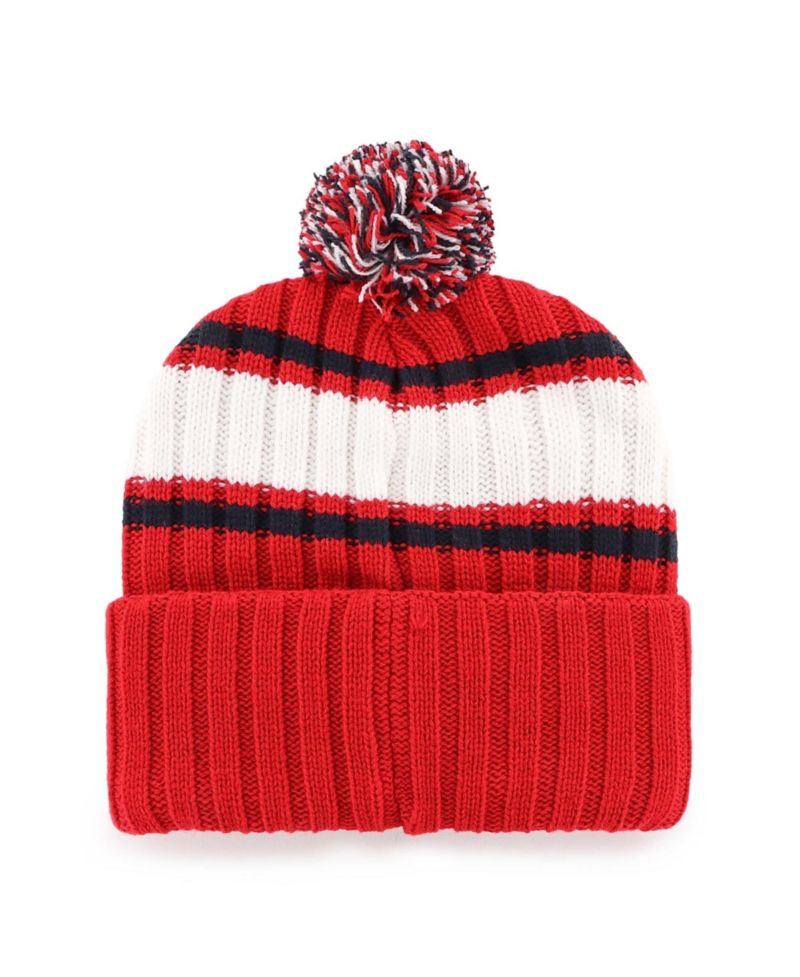 Men's Red St. Louis Cardinals Plateau Cuffed Knit Hat with Pom