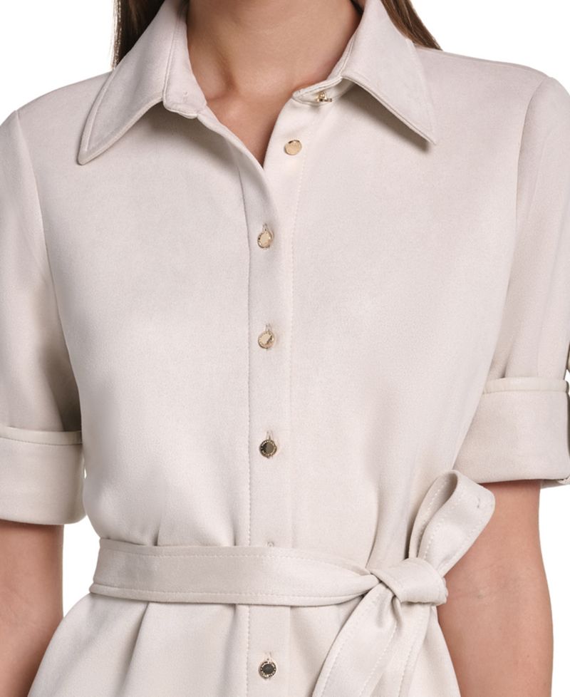 Women's Belted Midi Dress