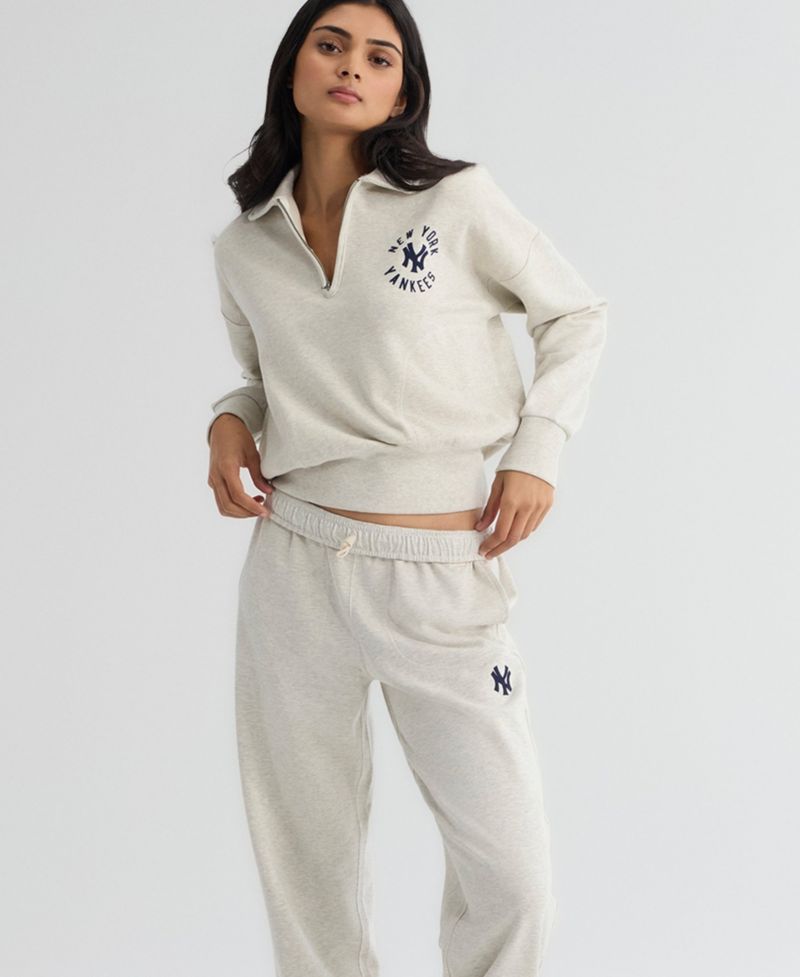 Women's New York Yankees Iconic High-Rise Terry Track Pants