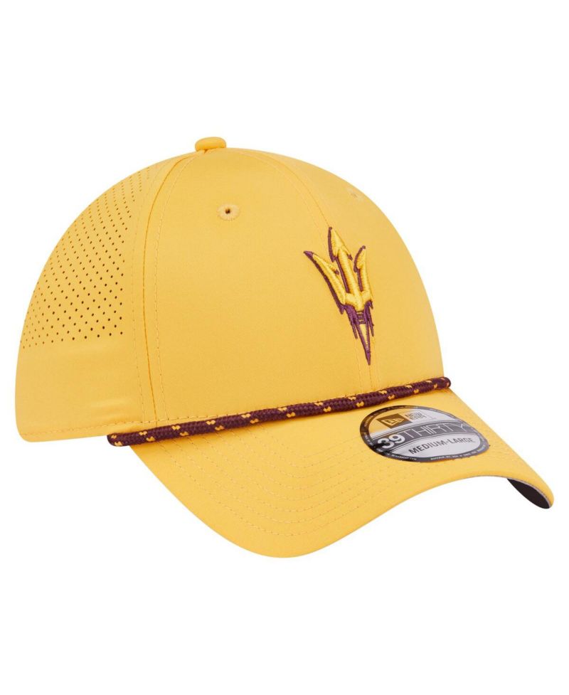 Men's Gold Arizona State Sun Devils Rope 39THIRTY Flex Hat