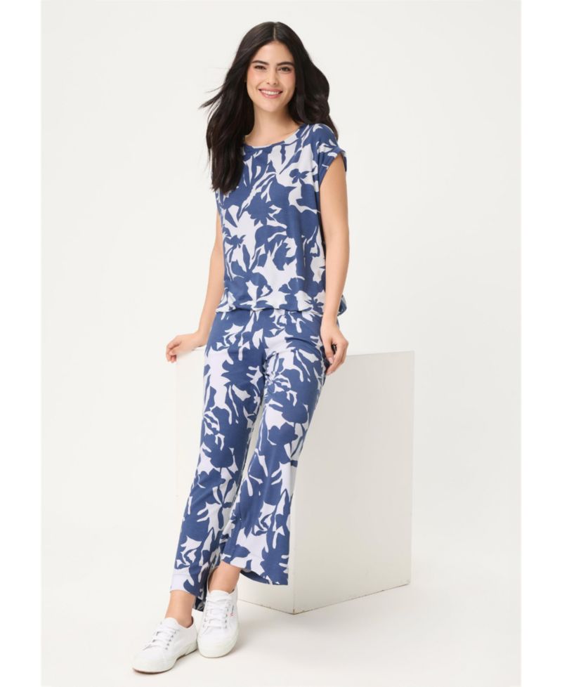 Women's Abstract Floral T-Shirt