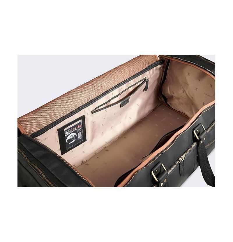 100% Full Grain Leather Duffel Bag - Only Duffel You will Need