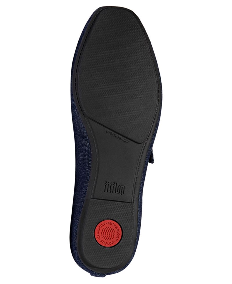Women's Delicato Denim Mary Jane Flats
