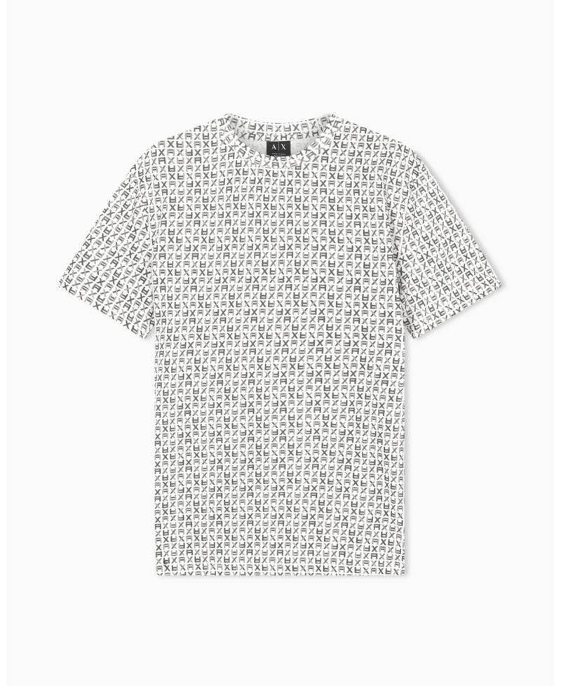 Men's Short Sleeve Jersey Allover logo Print T-Shirt
