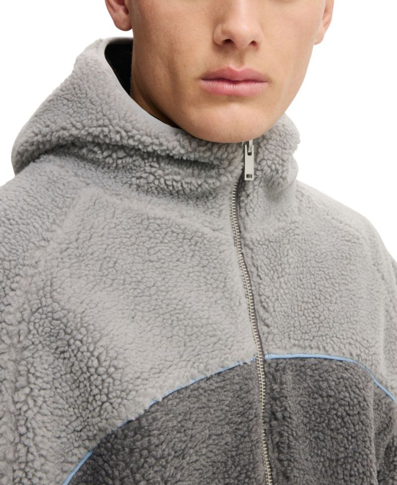 Men's Hooded Teddy Jacket