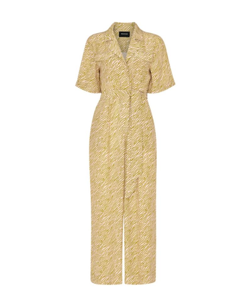 Women's Kelly Tiger Flame Cropped Jumpsuit