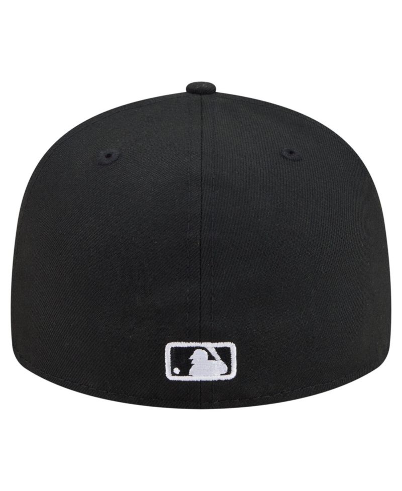 Men's Black San Francisco Giants Americana Bald Eagle Pre-Curved 59FIFTY Fitted Hat