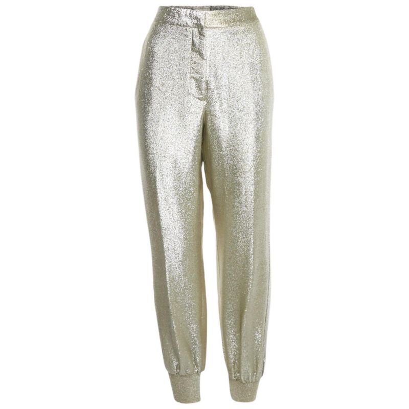 Women's Metallic Lurex Jogger Trousers