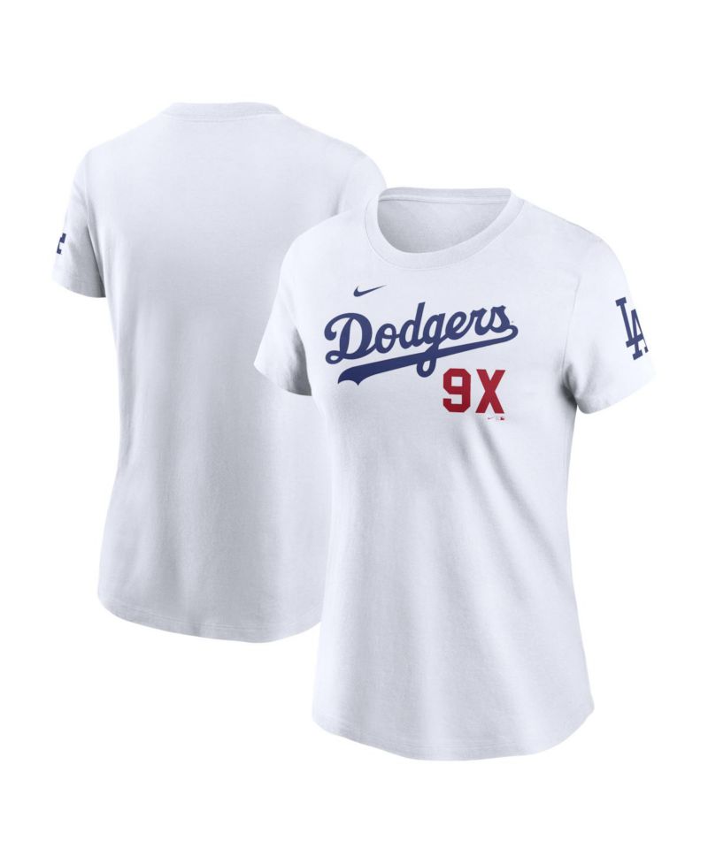 Women's White Los Angeles Dodgers T-Shirt