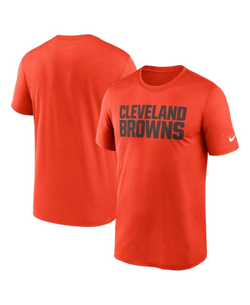 Men's Orange Cleveland Browns Primetime Legend Wordmark Dri-FIT T-Shirt