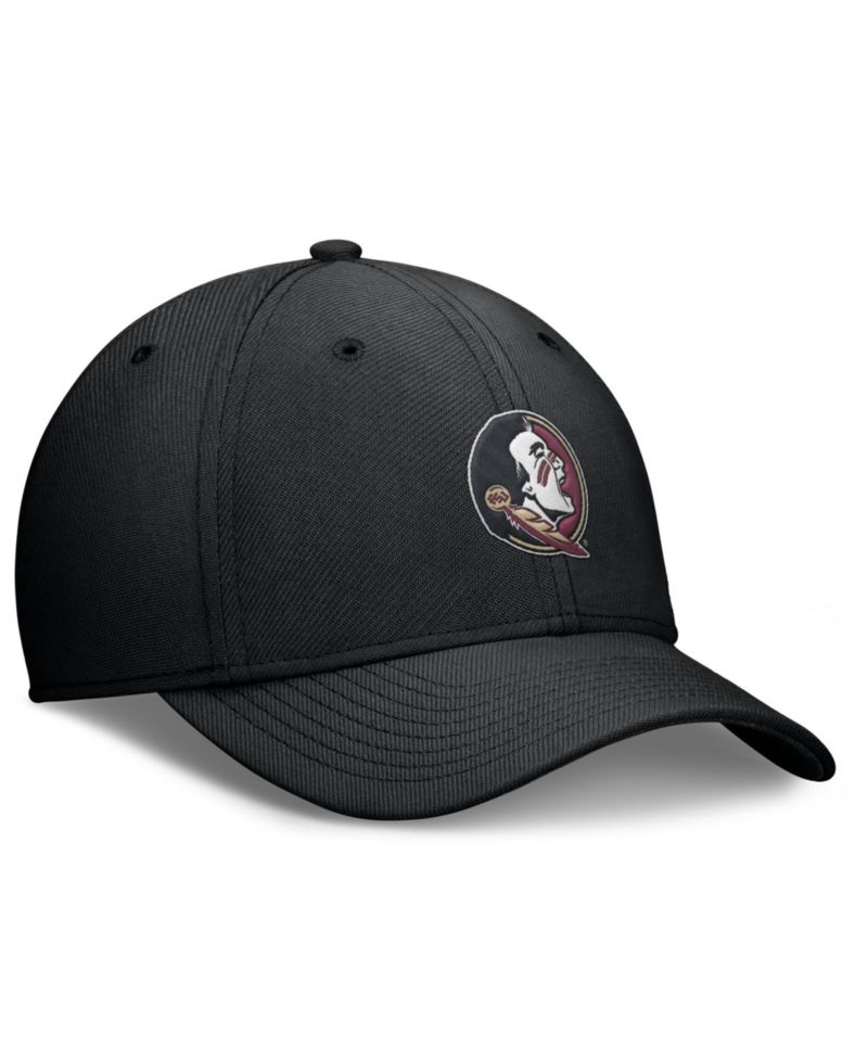 Men's Black Florida State Seminoles Rise Swoosh Dri-FIT Flex Hat