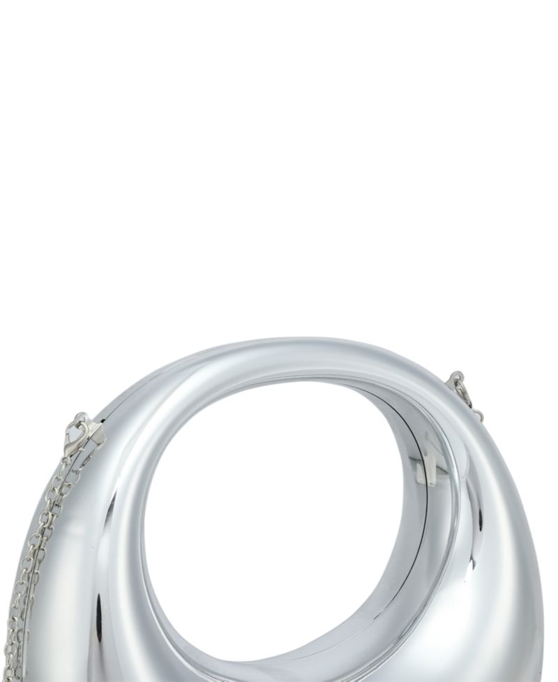 Amour Crescent Metallic Clutch