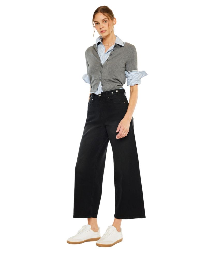 Women's Victoria Ultra High Rise Cropped Wide-Leg Jeans