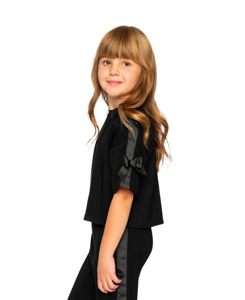 Little and Big Girl 6-14 Short Sleeve Milano Top