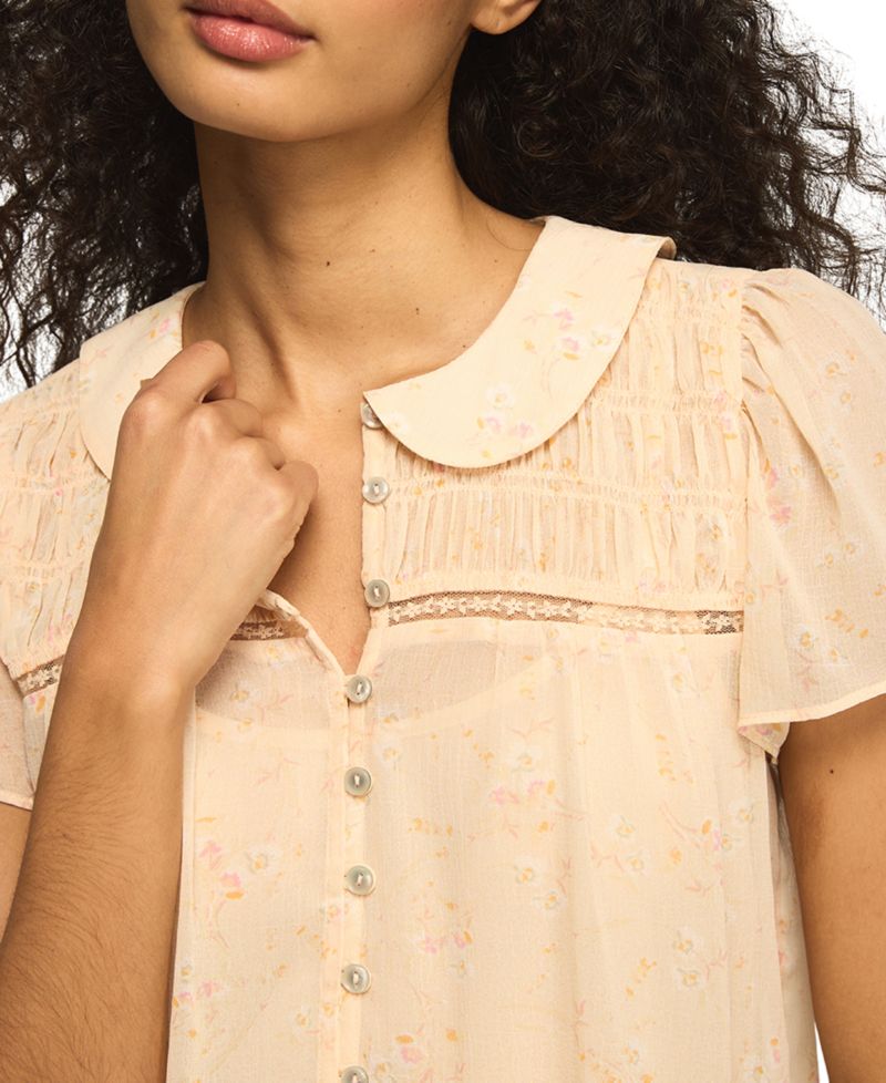 Women's Peter Pan Collar Swing Top