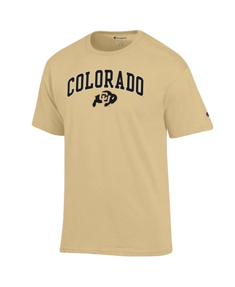Men's Vegas Gold Colorado Buffaloes Arched Logo T-Shirt