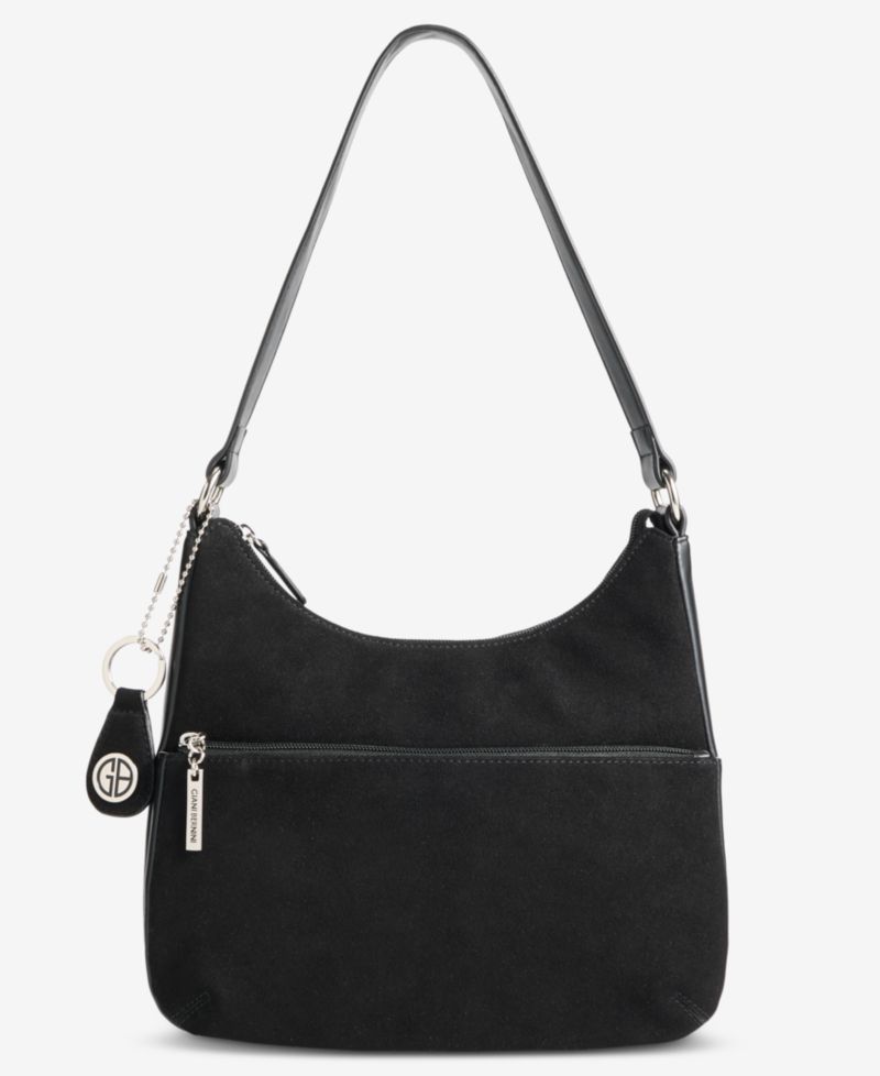 Nappa Suede Combo Hobo Bag