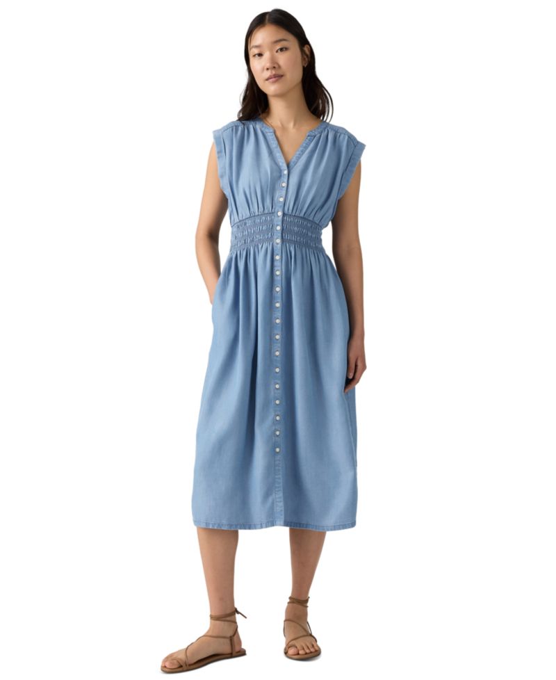 Women's Beatrice Button-Front Midi Dress